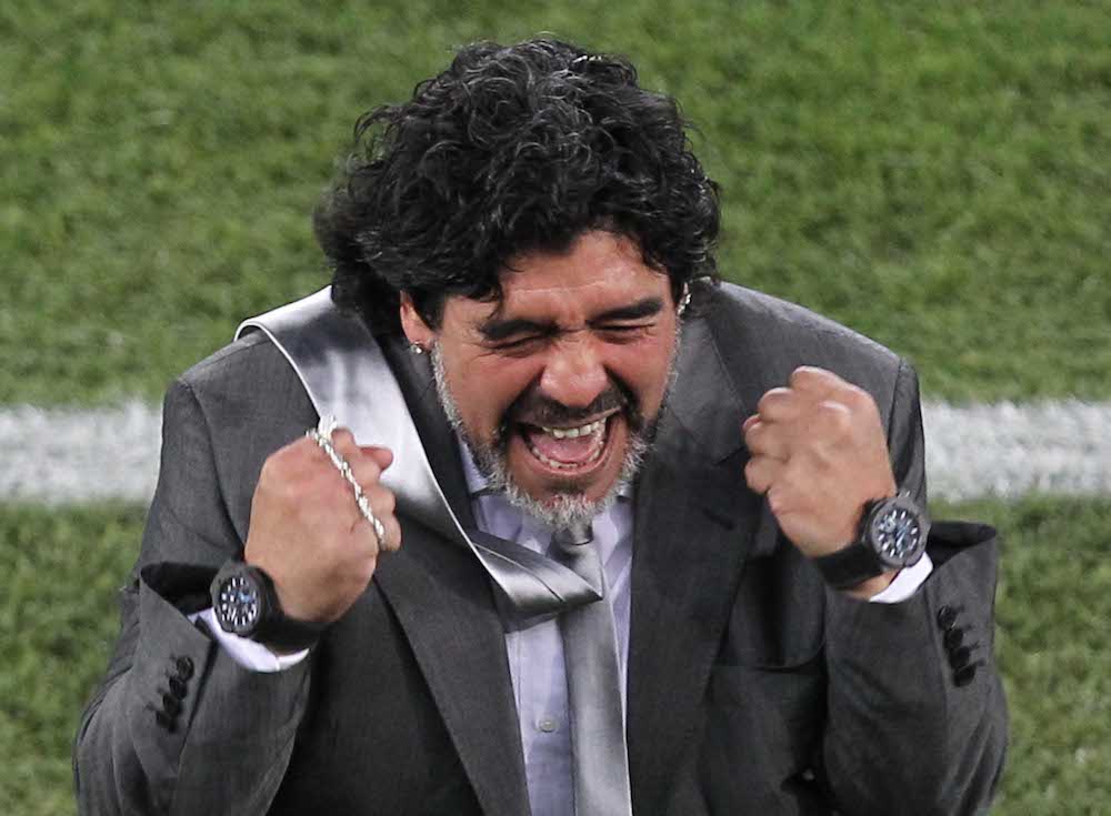 Maradona two watches