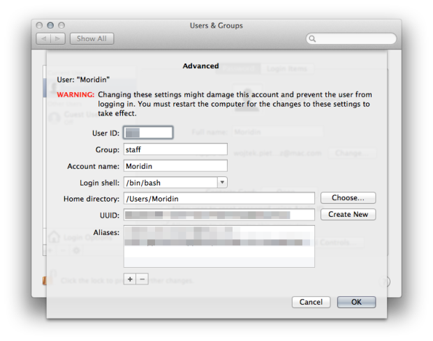 OS X Mavericks username change 01