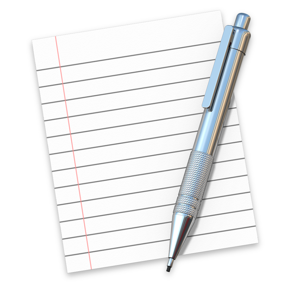 TextEdit icon OS X Yosemite 1024px