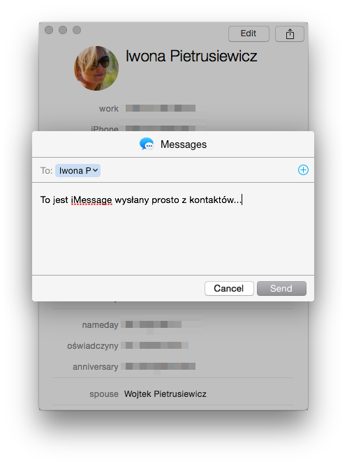 OS X Yosemite Call Message 03 Message