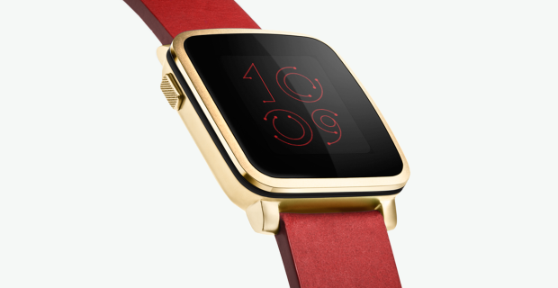 Pebble Time Steel red 01